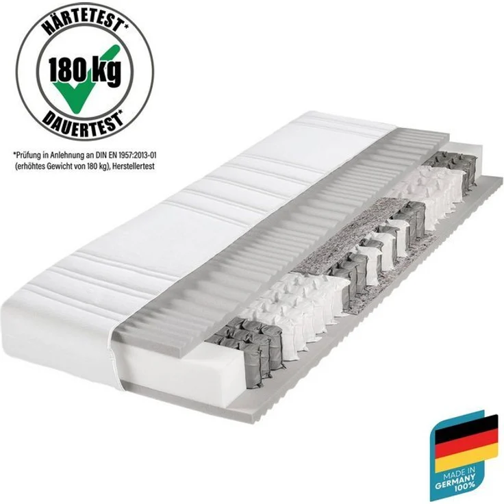 Taschenfederkernmatratze BodyMax, Beco, 22 cm hoch, komfortable Matratze in 90x200, 140x200 cm und weiteren Größen – Bild 4