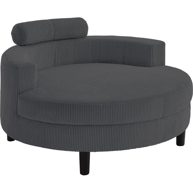 ATLANTIC home collection Loveseat Ravi, XXL- Sessel, inklusive Stauraumhocker, Rückenkissen & drei Zierkissen – Bild 2