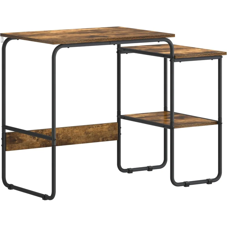vidaXL Schreibtisch mit Stauraum Räuchereiche 100 x 50 x 75 cm 8007992 – Bild 2