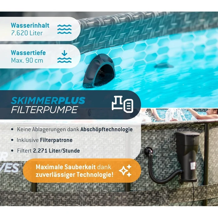 Summer Waves Active Frame Pool | Aufstellpool oval – Bild 6