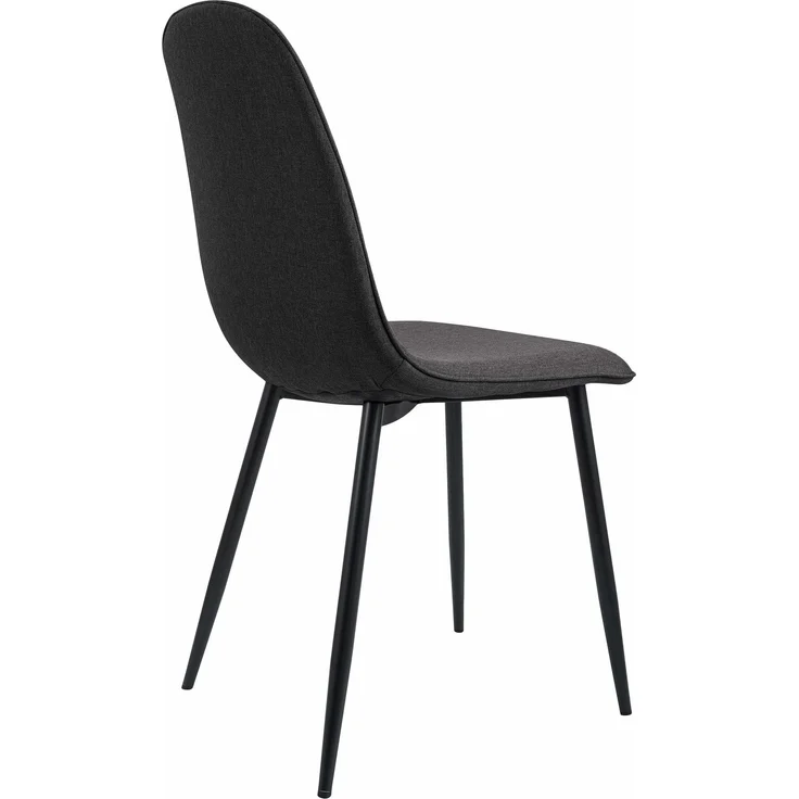 Esszimmerstuhl RAZON - Stoff Dunkelgrau 45x54x88 cm | Essstühle Esszimmerstühle Küchenstühle Wohnzimmerstühle – Bild 5