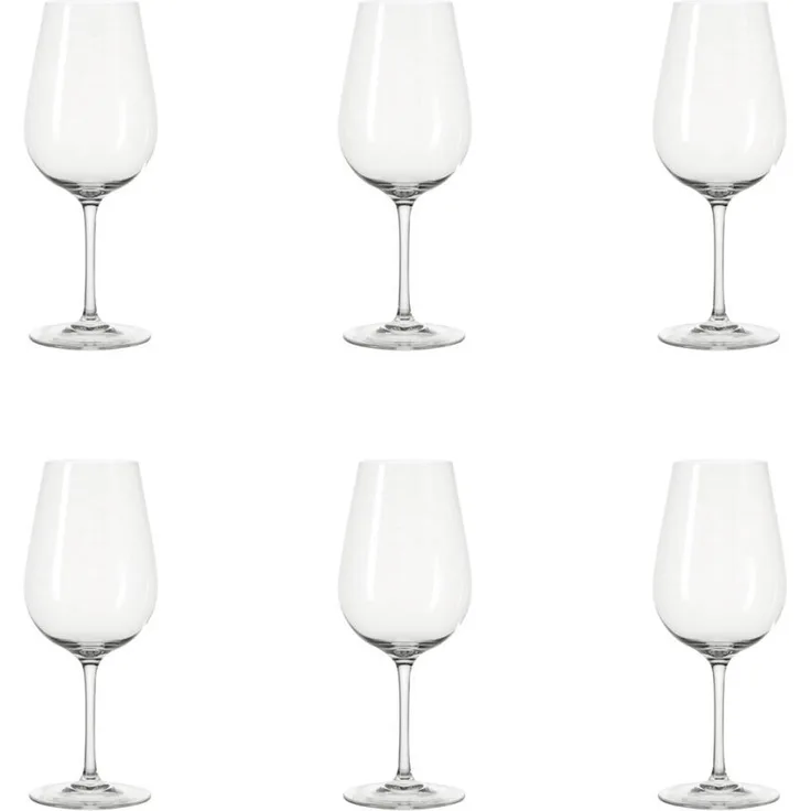 Leonardo Tivoli Rotweinglas 6er Set, Weinglas, Rotwein Glas, Wein, Glas, Klar, 540 ml, 17358
