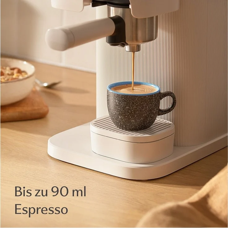 Cosumy Cappuccinotasse Espressotassen mit Untertassen 4er Set - 90 ml Keramik Blau, 8-tlg, Keramik, Warm – Bild 4