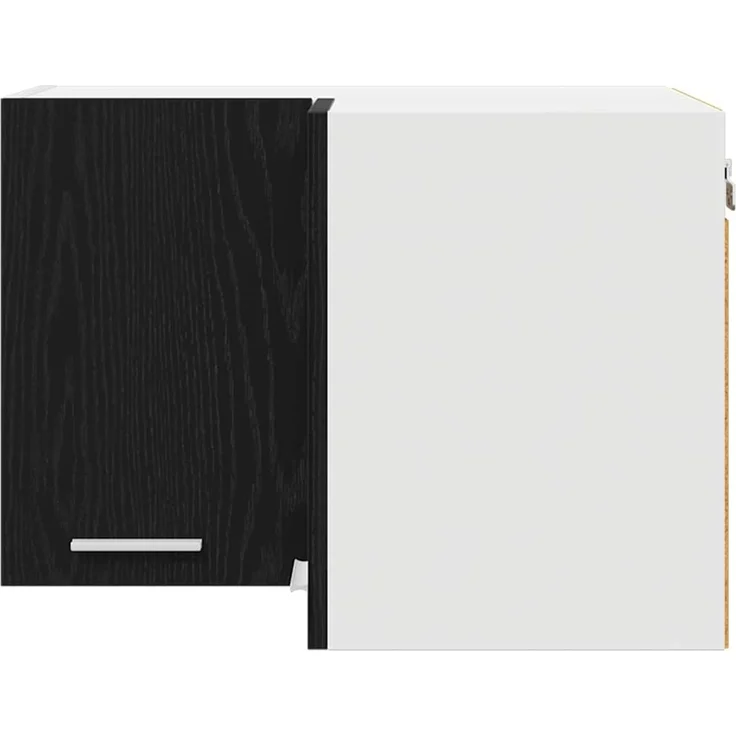 vidaXL Hängeschrank Schwarze Eiche und Weiß 57 x 57 x 40 cm 884187 – Bild 6