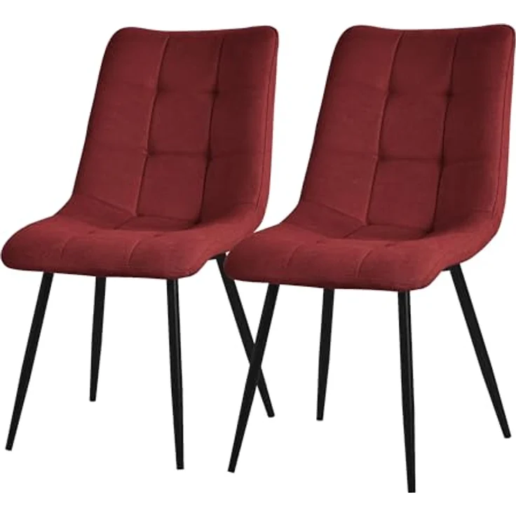 ML-DESIGN Stuhl Esszimmerstühle mit Rückenlehne moderne Design Lounge Küchenstühle (2 St), Polsterstuhl Esstischstühle 2er Set Küchenstuhl Polyester bis 120kg – Bild 2