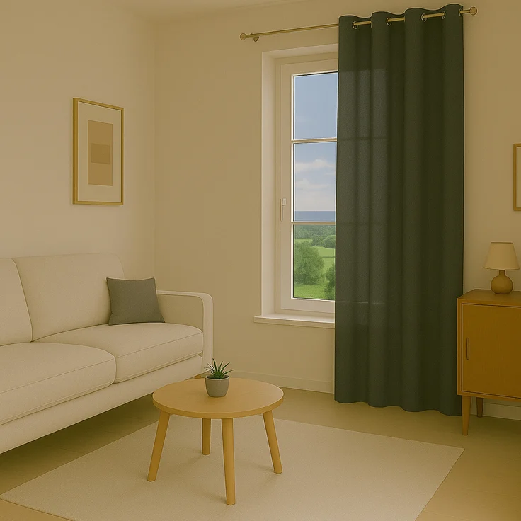 Bestlivings Blickdichte, Gardine mit Ösen, in vielen Größen und Farben Anthrazit 140x245 cm – Bild 5