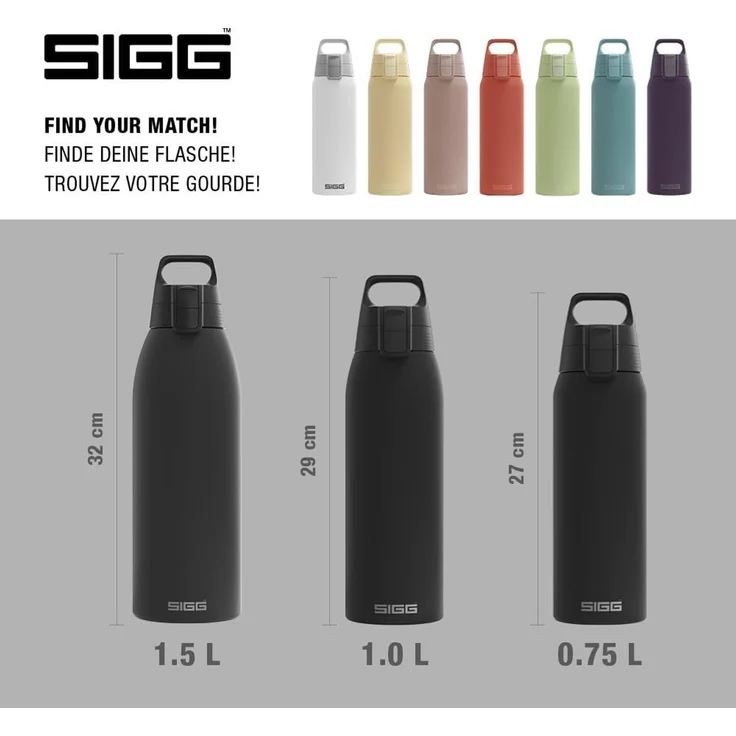 SIGG 6053.10 0 75 l Schwarz Edelstahl 8 h 54 h Camping – Bild 5