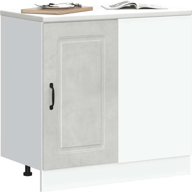 vidaXL Küchenunterschrank Kalmar Betongrau Holzwerkstoff 854322 – Bild 3