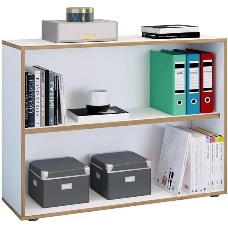 VCM Büroregal & Bücherregal Salia 920710 Weiß H. 74 x B. 100 x T. 33 cm – Bild 4