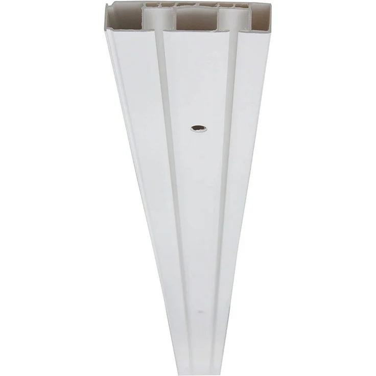 Garduna Gardinenstange Kunststoff Gardinenschiene, 1-/2-/3-läufig, weiß, 1-läufig, gebohrt, Kunststoff – Bild 2