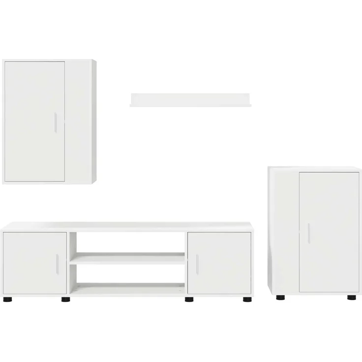 vidaXL TV-Schrankset 140 x 40 x 33 cm Weiß 3397896 – Bild 9