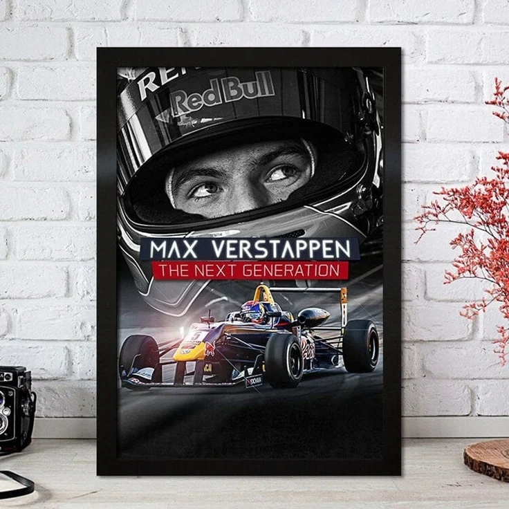Poster Formel 1 Max Verstappen Rennfahrer Helm Rennwagen Red Bull · Deko Print ohne Rahmen - J / 40x50 cm – Bild 5