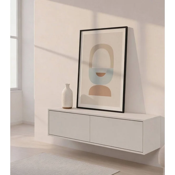 mokebo Sideboard Das Schwebende, TV-Board, Fernsehrschrank, Hängeboard, Fernsehtisch in kaschmir – Bild 1