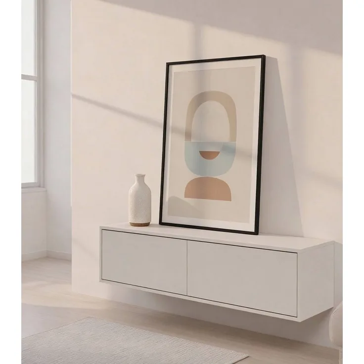 mokebo Sideboard Das Schwebende, TV-Board, Fernsehrschrank, Hängeboard, Fernsehtisch in kaschmir