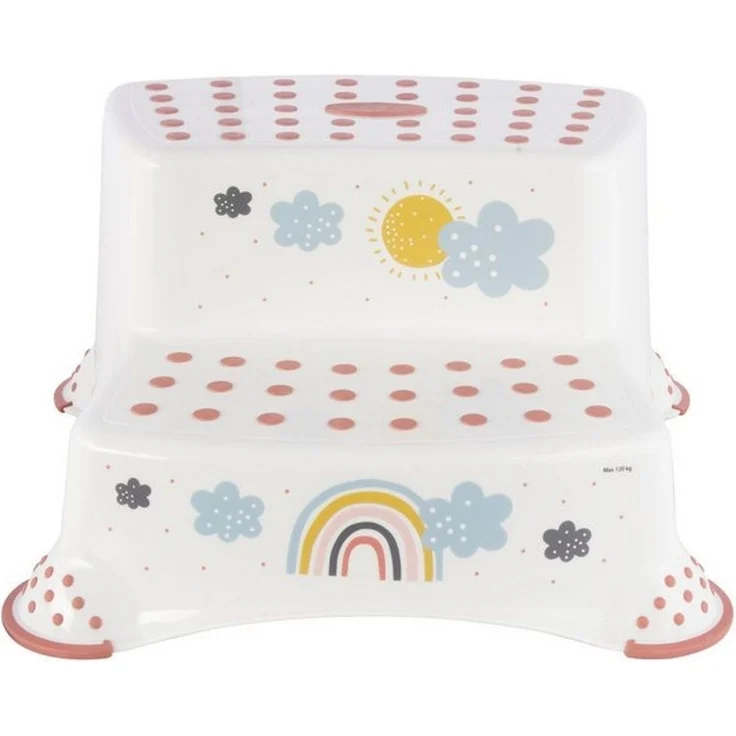 Keeeper Tritthocker zweistufig mit anti-rutsch-funktion rainbow white – Bild 2