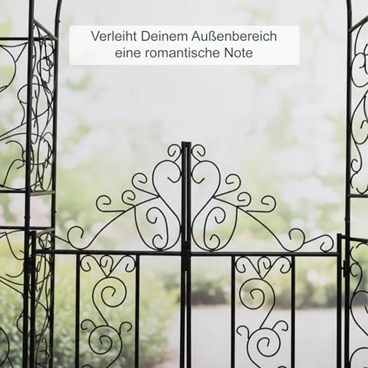 Relaxdays Rosenbogen mit Tor – Bild 6