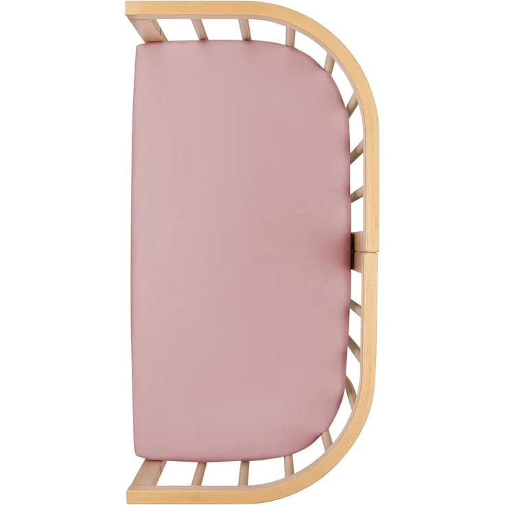Spannbetttuch Beistellbett, für Waldin Babybett 7in1 - Bettwäsche für Kinderbetten- Pflegeleichte, superweiche und strapazierfähige Baumwolle 1er Set, Rosa – Bild 1