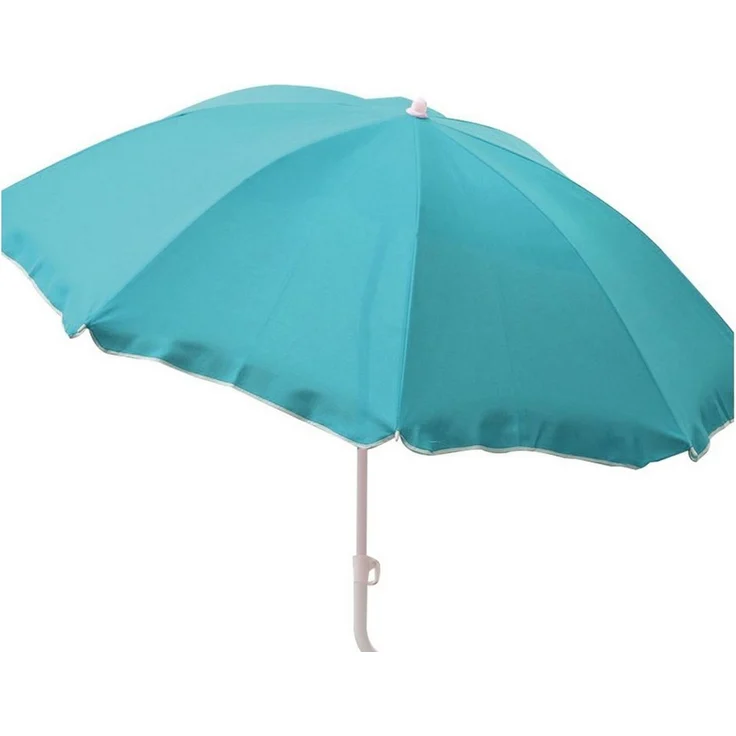 Marabellas Shop Sonnenschirm Strandschirm knickbar ca. 160 cm aus Polyester mit UV-Schutz und Mast, höhenverstellbar – Bild 1