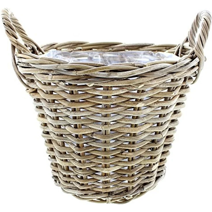 Pflanzkorb Blumenkorb Blumentopf Pflanzentopf Korb Übertopf Blumenkübel – Bild 1