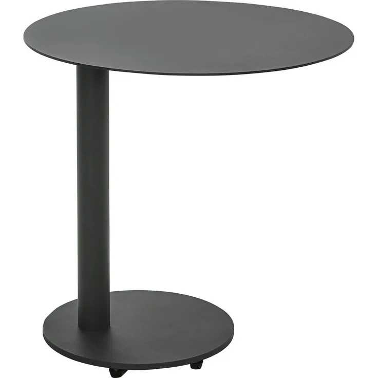 Dehner Gartentisch Beistelltisch Mika, Ø 50 cm, Höhe 50 cm, Aluminium, Trendige Ablage aus hochwertigem Aluminium mit Pulverbeschichtung