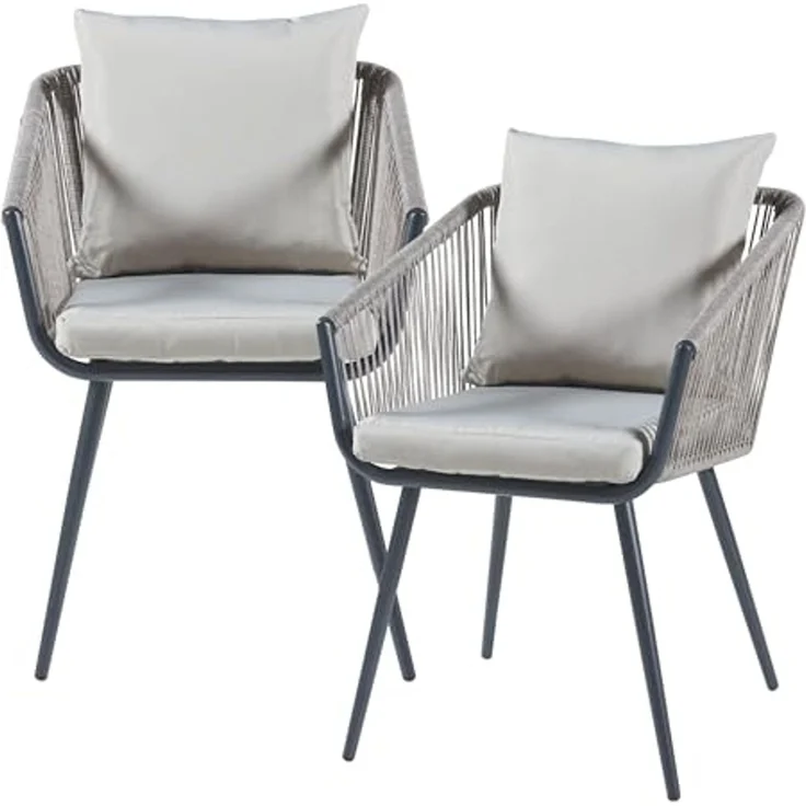 Gartenmöbelset Abriola 3-tlg. Grau [casa. pro] – Bild 7