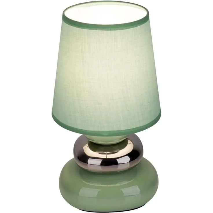 Tischlampe Wohnzimmer Tischleuchte Schlafzimmer Keramik Stoff Mint Grün 3045349 – Bild 6