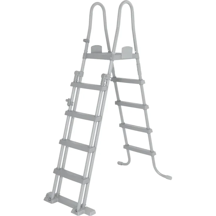 Bestway 'Flowclear' Pool-Leiter, 4 Stufen, für Pools bis 132 cm Höhe, Stahl/Kunststoff