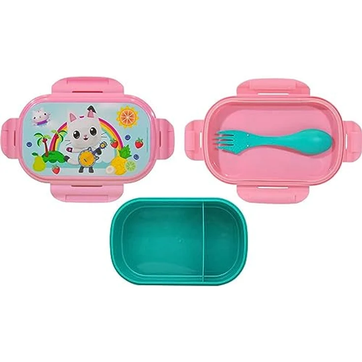 Gabby's Dollhouse Lunchbox mit Besteck – Bild 5