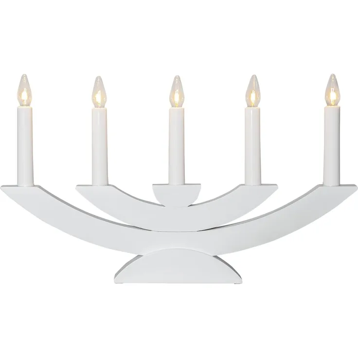 Lichterbogen Navida Kiefernholz 5-flammig E10 H 24cm B 42cm