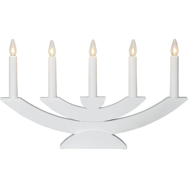 Lichterbogen Navida Kiefernholz 5-flammig E10 H 24cm B 42cm