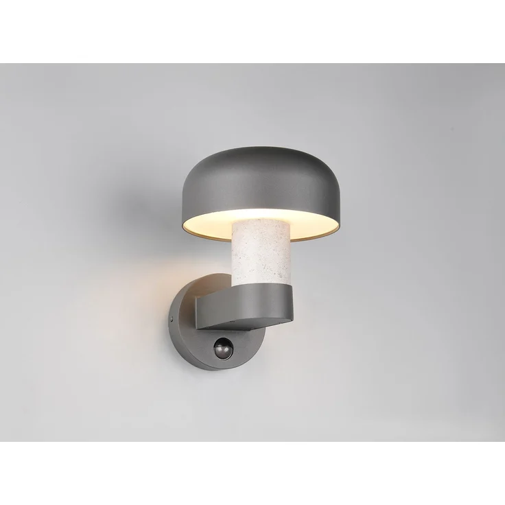 Außenwandleuchte FRASER Betonoptik mit Bewegungsmelder, H: 24cm – Bild 3