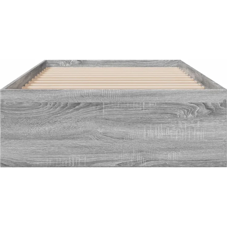 vidaXL Bettgestell mit Schubladen Grau Sonoma 75x190 cm Holzwerkstoff 3280445 – Bild 4