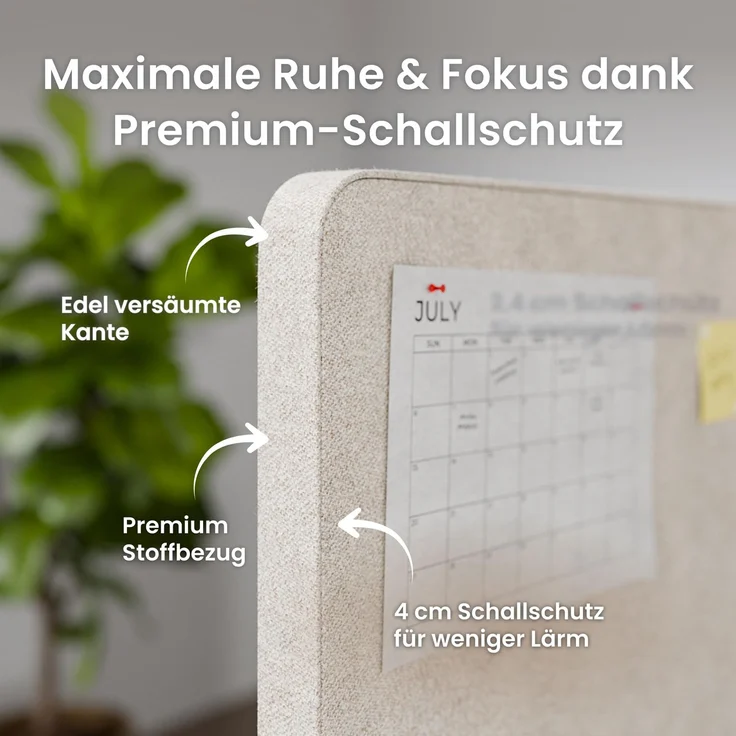 Ergotopia Focus Plus Schreibtisch Trennwand – Bild 2