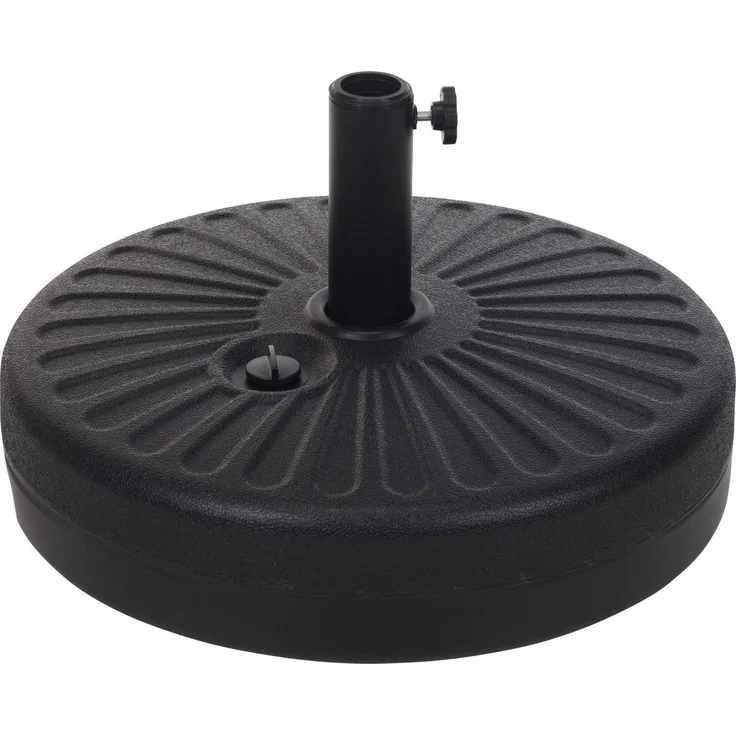 ProGarden Sonnenschirm Sockel 22 Liter 51 cm Schwarz 442217