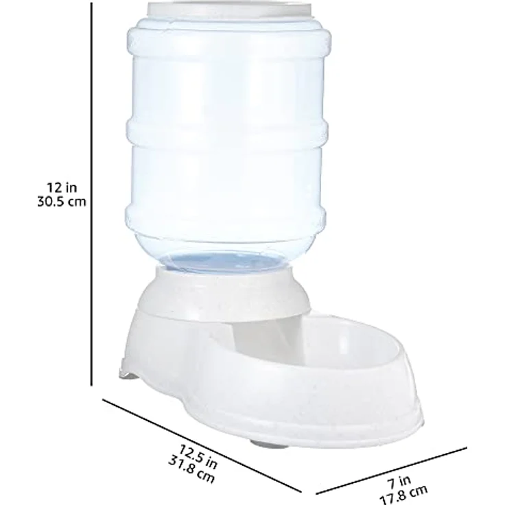 Futter- und Wasserspender für Haustiere, Futterstation, Größe S, Transparent – Bild 7