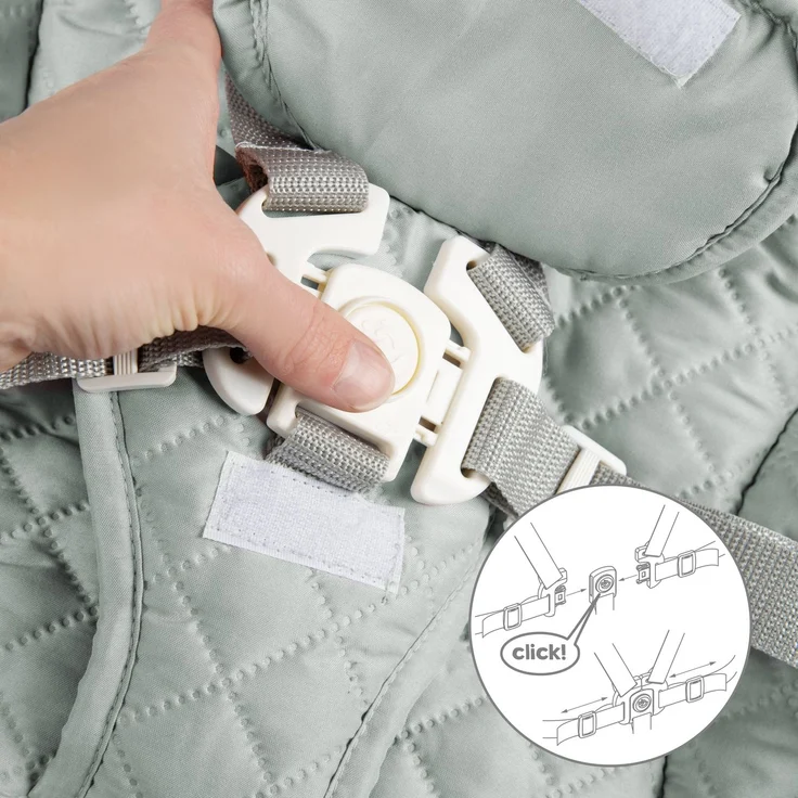 roba Treppenhochstuhl 'Born Up' - Set 2 in 1 - 'roba Style' Frosty green - ab Geburt - Weiß – Bild 8