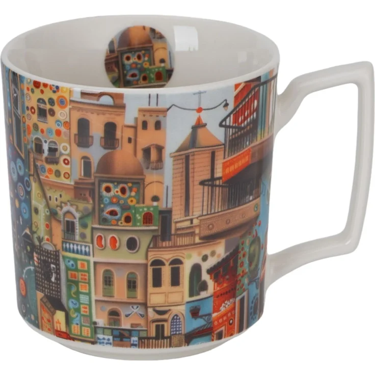 DUO Becher 450 ml MODERN SWEET CITY New Bone China Porzellan – Bild 2