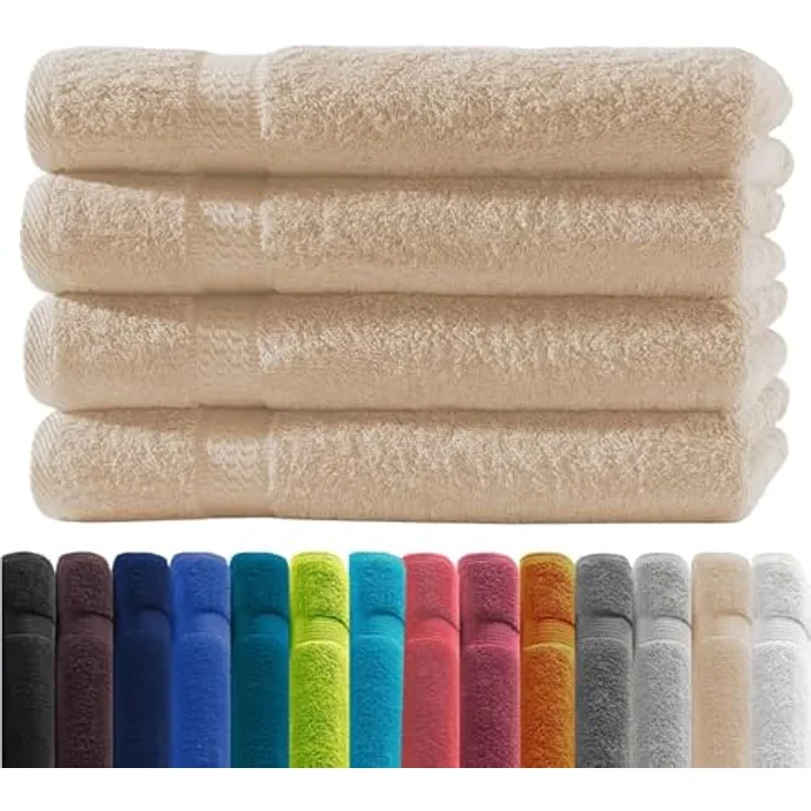 Zestri Handtücher COMFORT Handtücherset aus Baumwolle, saugstark weich, Frottee, Handtücher 4er-Set, Duschtuch Saunahandtuch Gästehandtücher Badetuch Handtücher Set – Bild 2