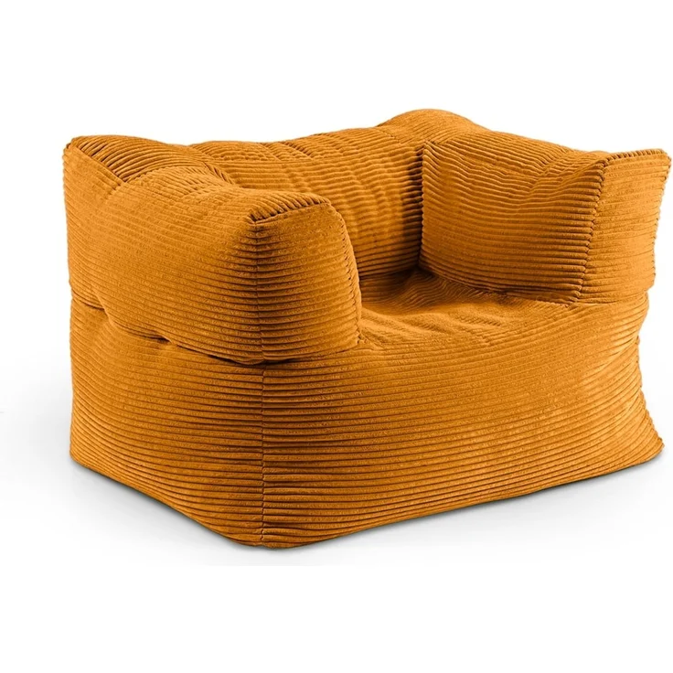 Lumaland Modular Sessel - Cord-Reihe | Indoor Sitzsack mit Softer Struktur, ideal Modulen | Bean Bag für Wohnzimmer & Co. - 96 x 72 x 70 cm – Bild 1