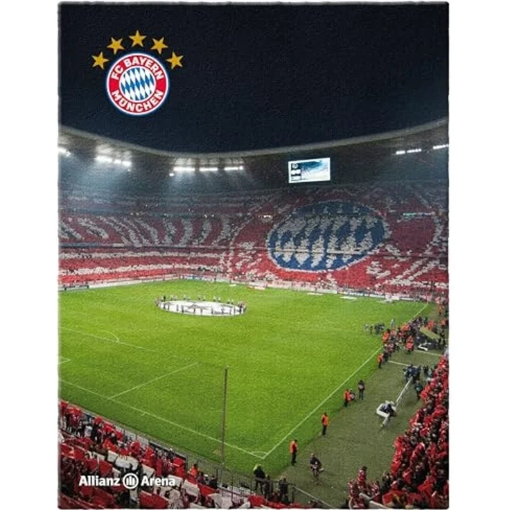 BERONAGE Kinderteppich FC Bayern München Teppich Allianz Arena 100x120 cm, rechteckig, Höhe: 10 mm, rutschfest – Bild 1