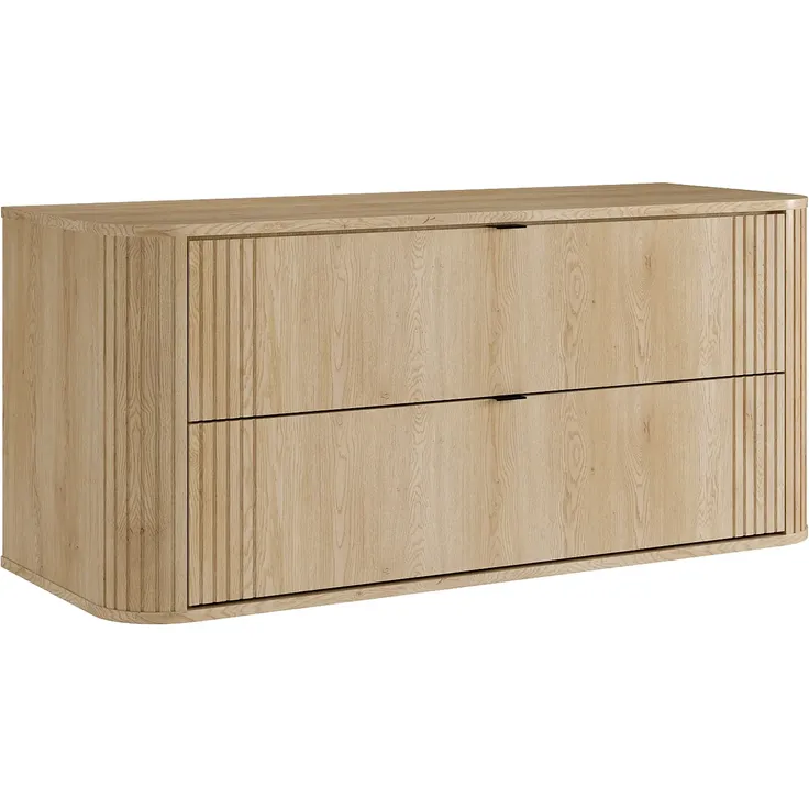Vente-unique - FILOR Waschbeckenmöbel Holz, Platte Beige - B 46 cm x H 57 cm x L 120 cm – Bild 3