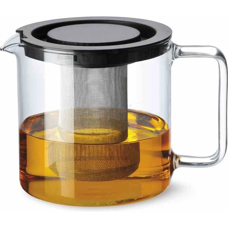 BOHEMIA CRISTAL Teekanne mit Metallsieb und Kunststoffdeckel 1,3 l – Bild 2