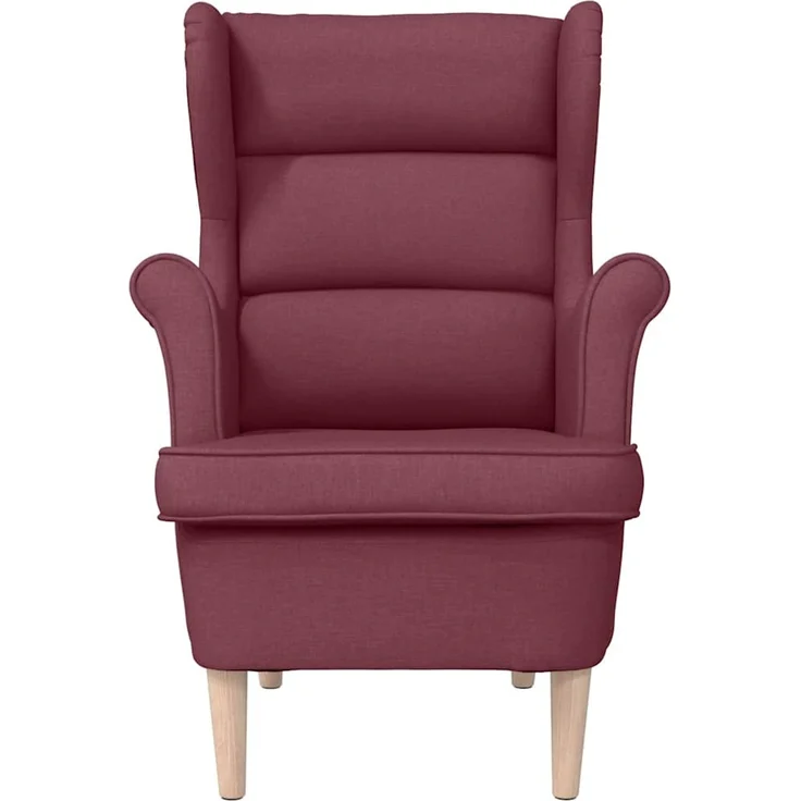 Sessel wohnzimmer, Relaxsessel, Fernsehsessel Weinrot 74x84x100 cm Stoff – Bild 4