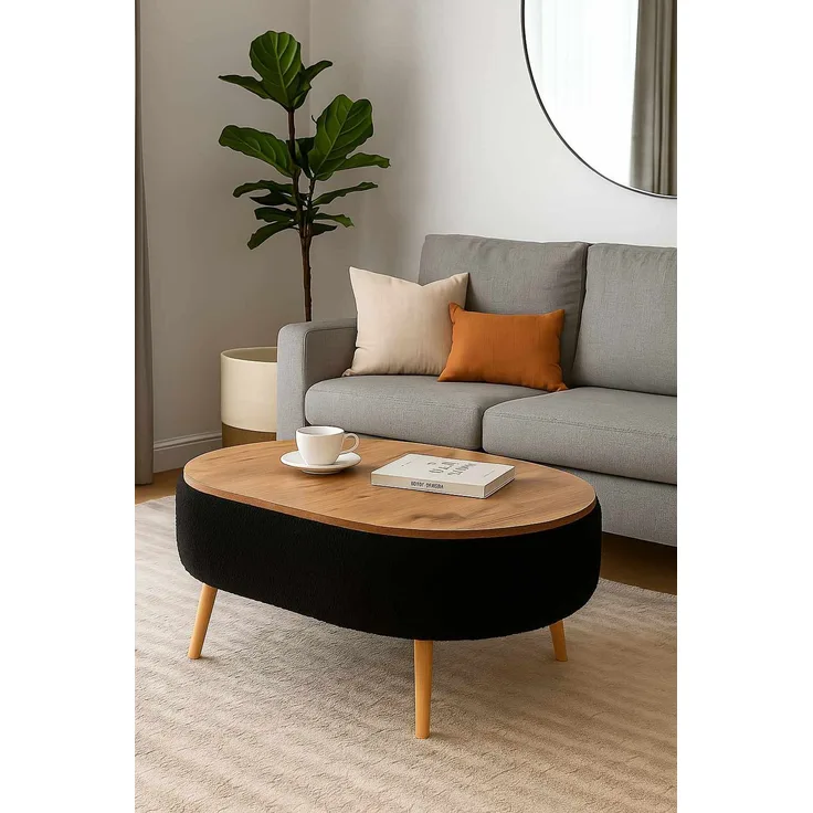 Skye Decor 'Luno - Black' Couchtisch, Schwarz, 90 x 45 x 60 cm