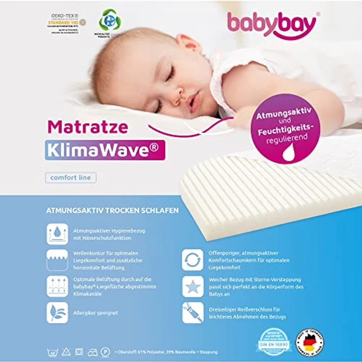 Babybay 'KlimaWave' Komfortschaummatratze – Bild 10