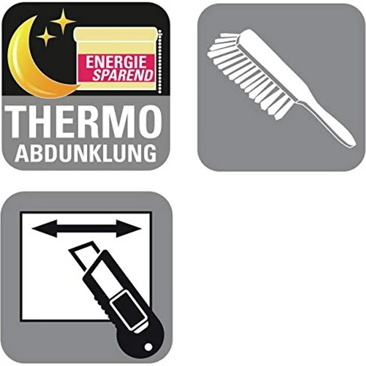Seitenzugrollo Thermo Klemmrollo Energiesparend, my home, ohne Bohren, freihängend, Klemmfix, abdunkelnd mit Thermobeschichtung – Bild 4