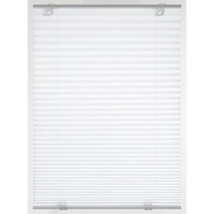 GARDINIA Solo Dachfenster-Plissee ohne Bohren, Mit Saugnäpfen, Blickdichtes Falt-Rollo, Inkl. aller Montage-Teile, Weiß, 95,3x122 cm – Bild 1