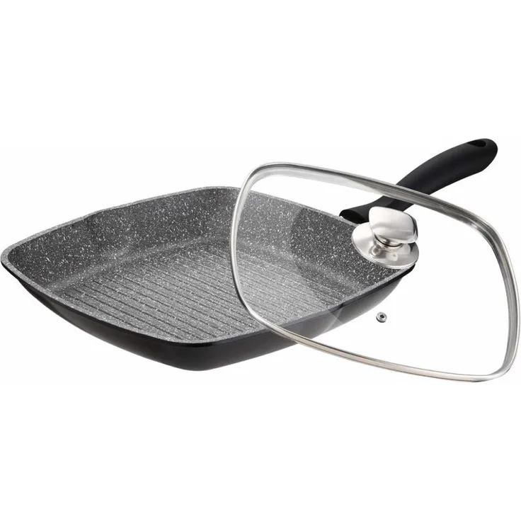 Grillpfanne Alu Guss Ø28cm Steakpfanne Fischpfanne Pfanne braten Induktion