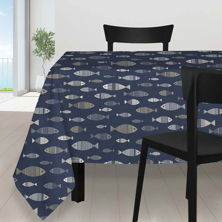 Soleil d'Ocre Pads Nappe, Polyester, Mehrfarbig, 180x180 cm