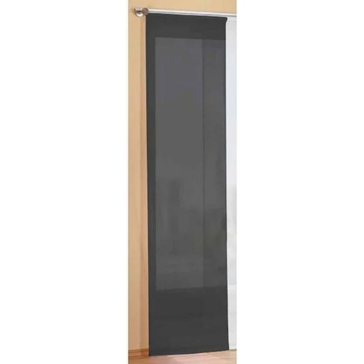 Gardinenbox Schiebegardine (1 St), Klettband, transparent, Voile, Flächenvorhang unifarben inkl. Paneelwagen 85589 – Bild 4